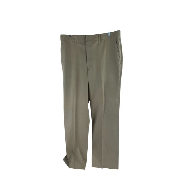 Haggar Men's Classic-Fit Khaki Dress Pants Cotton Blend Business Office - Picture 6 of 6